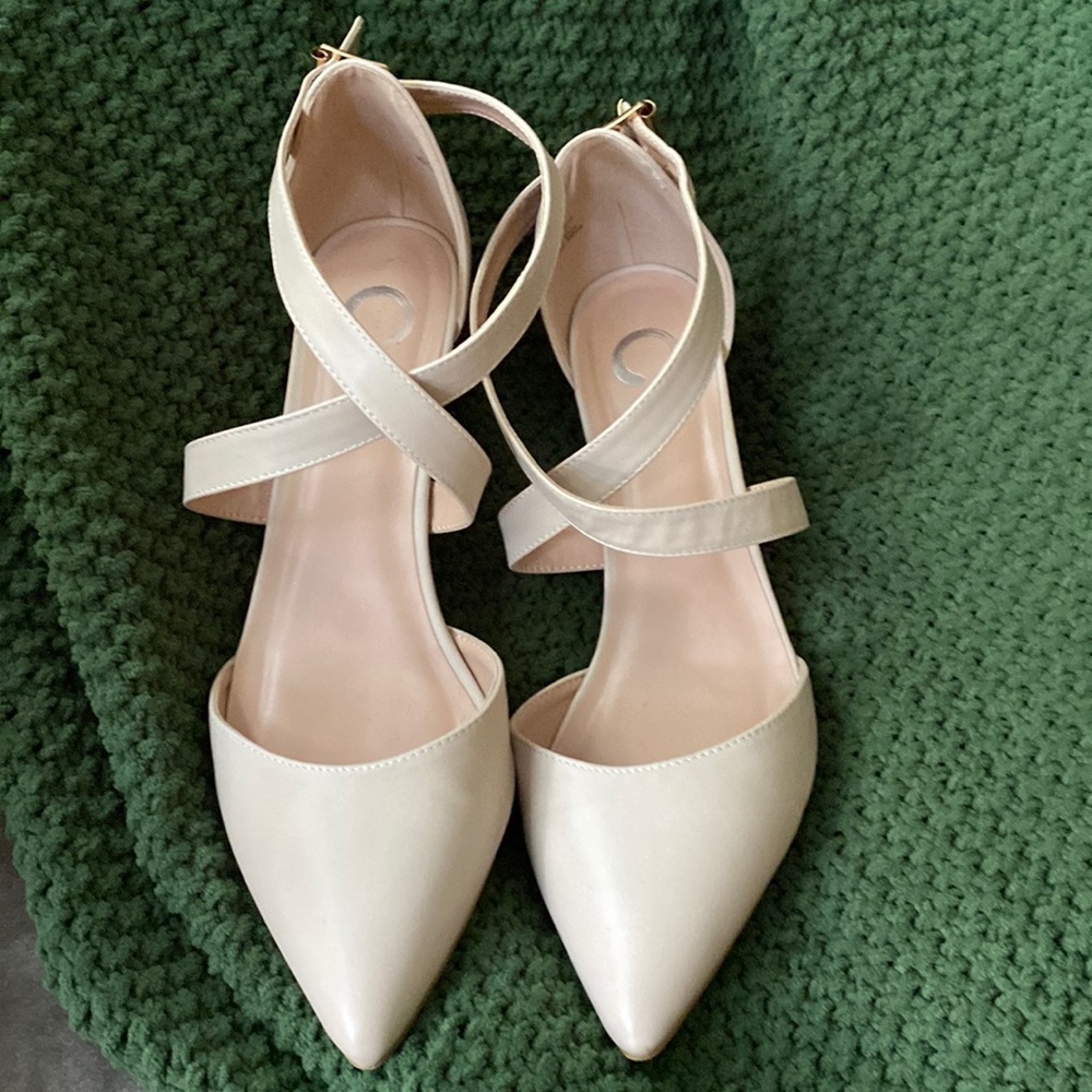 Nude Kitten Heels Size 11